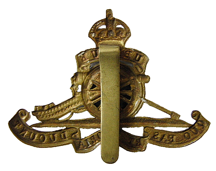 Royal Artillery Regiment British Army Cap Badge KC Rotating Wheel Slider 5x7cm