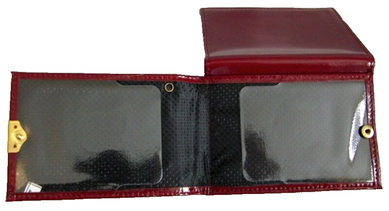 Russian FSB KGB Real Leather ID and Documents Holder, Original with Metal Badge