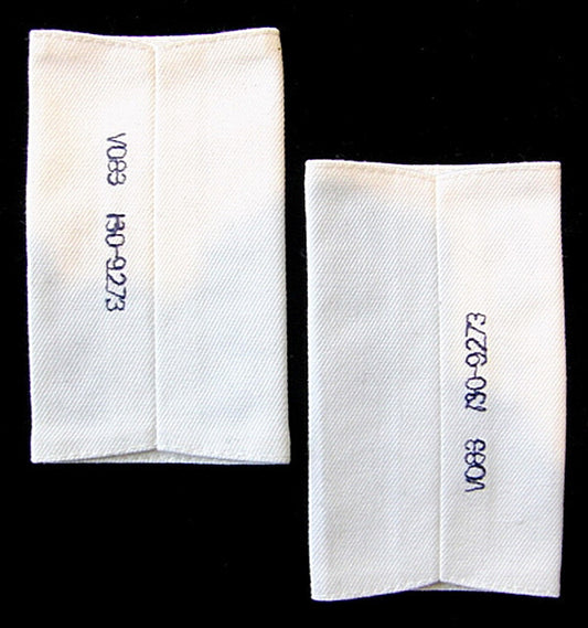 Royal Navy White Petty Officer (PO) Rank Slides Genuine British 95mm x 55mm