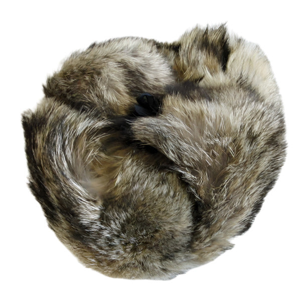 Genuine Russian Wolf Real Fur Ushanka Hat