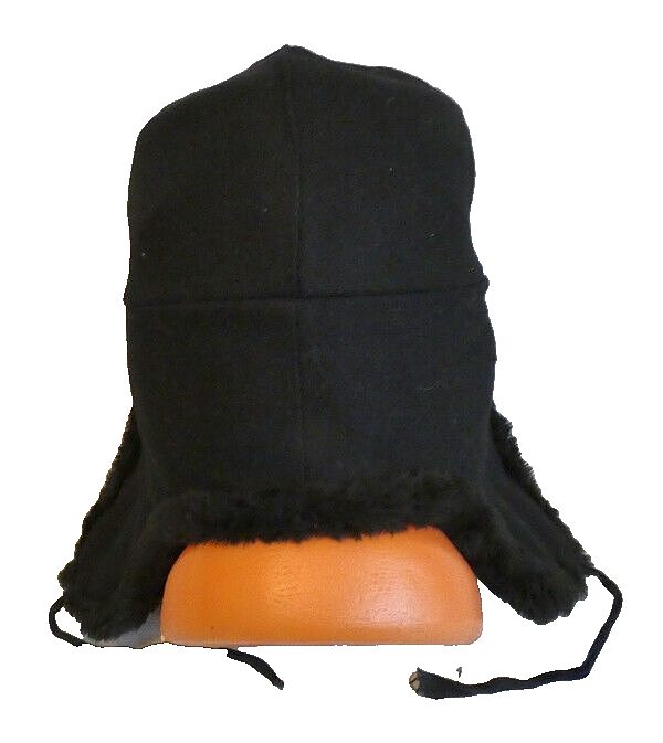 Original Ukrainian Army Navy Fur Ushanka Hat Metal Badge 56cm Small 2010 Issue