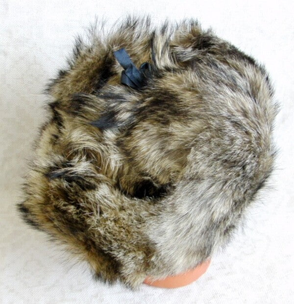 Genuine Russian Wolf Real Fur Ushanka Hat