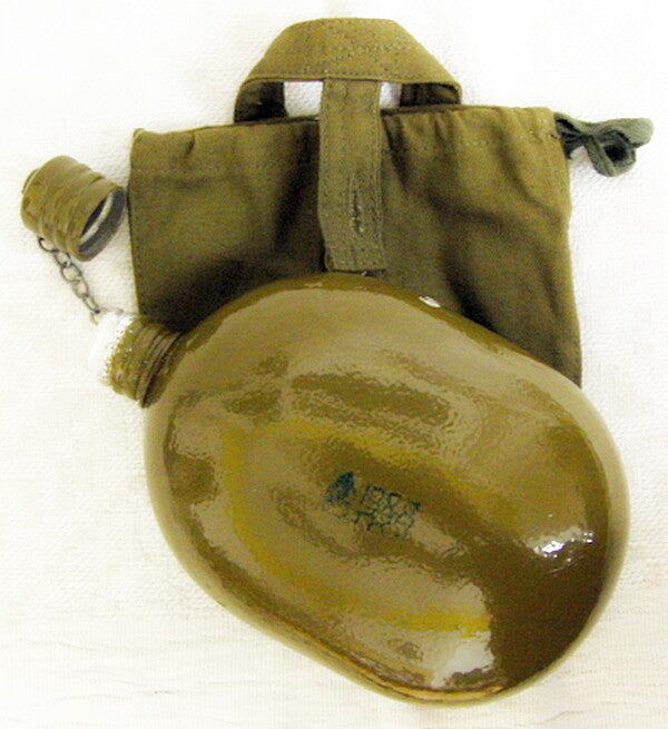 Genuine USSR Soviet Russian Army Water Flask Bottle Belt Case 1986-1988 Unused