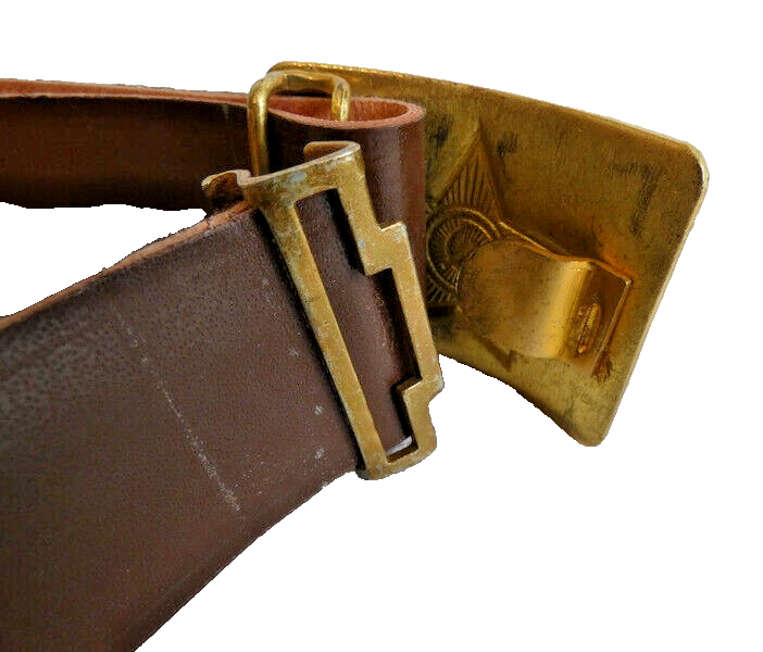 Soviet Russian Army Belt Leatherette Brass Buckle USSR Original