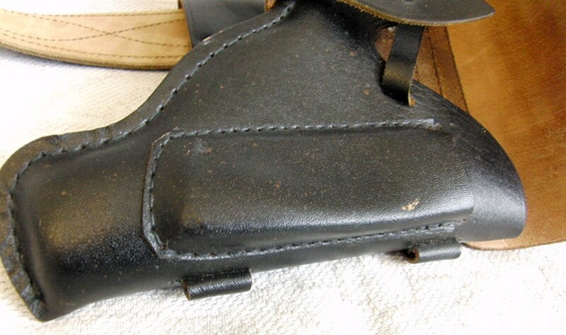 Original Soviet Russian Navy Officer Leather Belt & Holster Makarov PM 1991