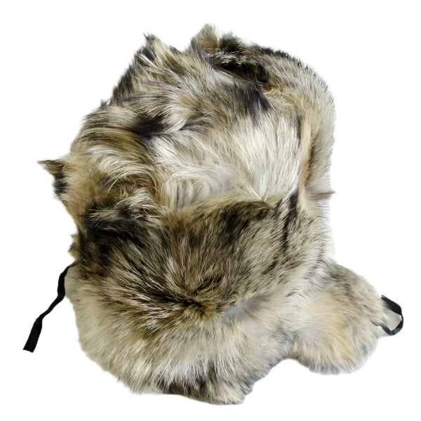 Genuine Russian Wolf Real Fur Ushanka Hat