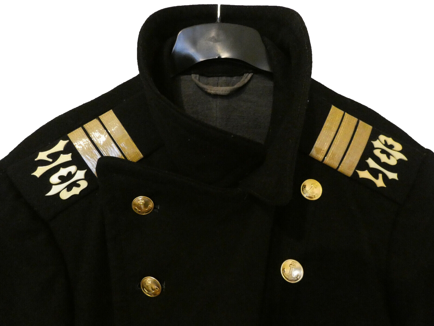 Russian Navy Pea Jacket, Top, Trousers, Telnyashka (sleeveless) Set