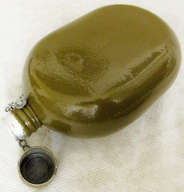 Genuine USSR Soviet Russian Army Water Flask Bottle Belt Case 1986-1988 Unused