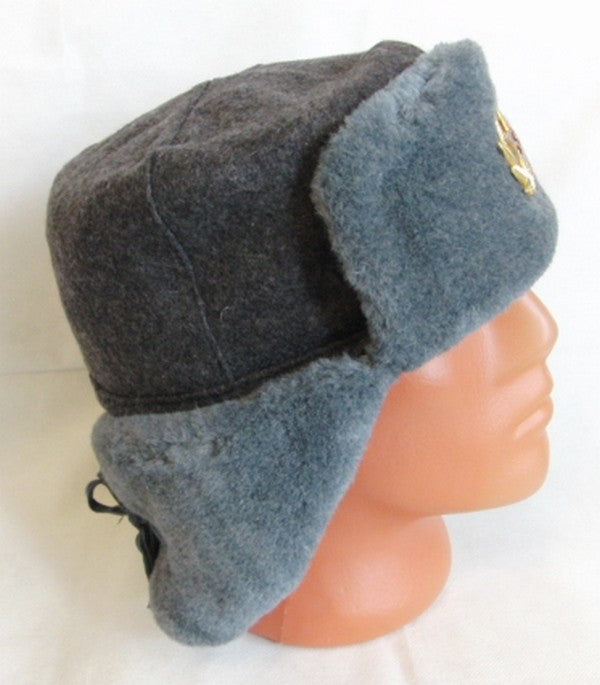 Soviet Russian Army Hat USSR Badge Soldiers North Siberian Ushanka Long Ears