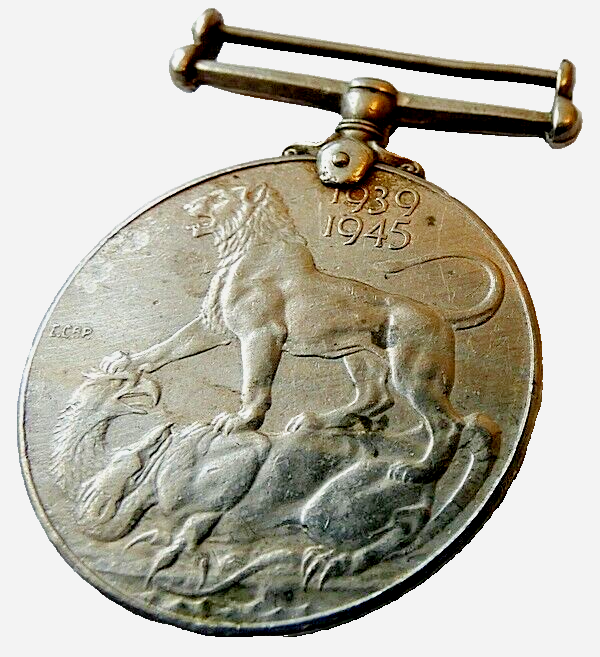 Real British WW2 1939-45 WAR Medal Privately Named Names with new ribbon