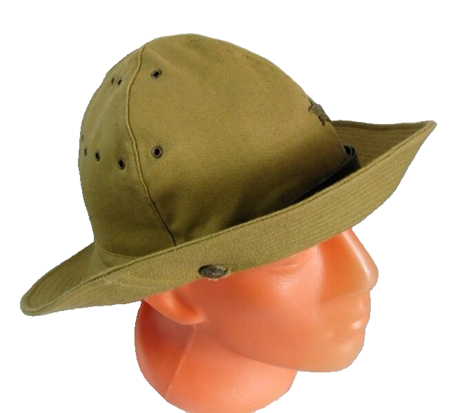 Soviet Army Afghanistan War Uniform Panama Hat with original Green Star steel badge
