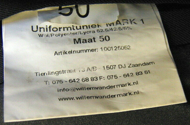 Netherlands Firefighter Uniform Jacket with Metal Badge
