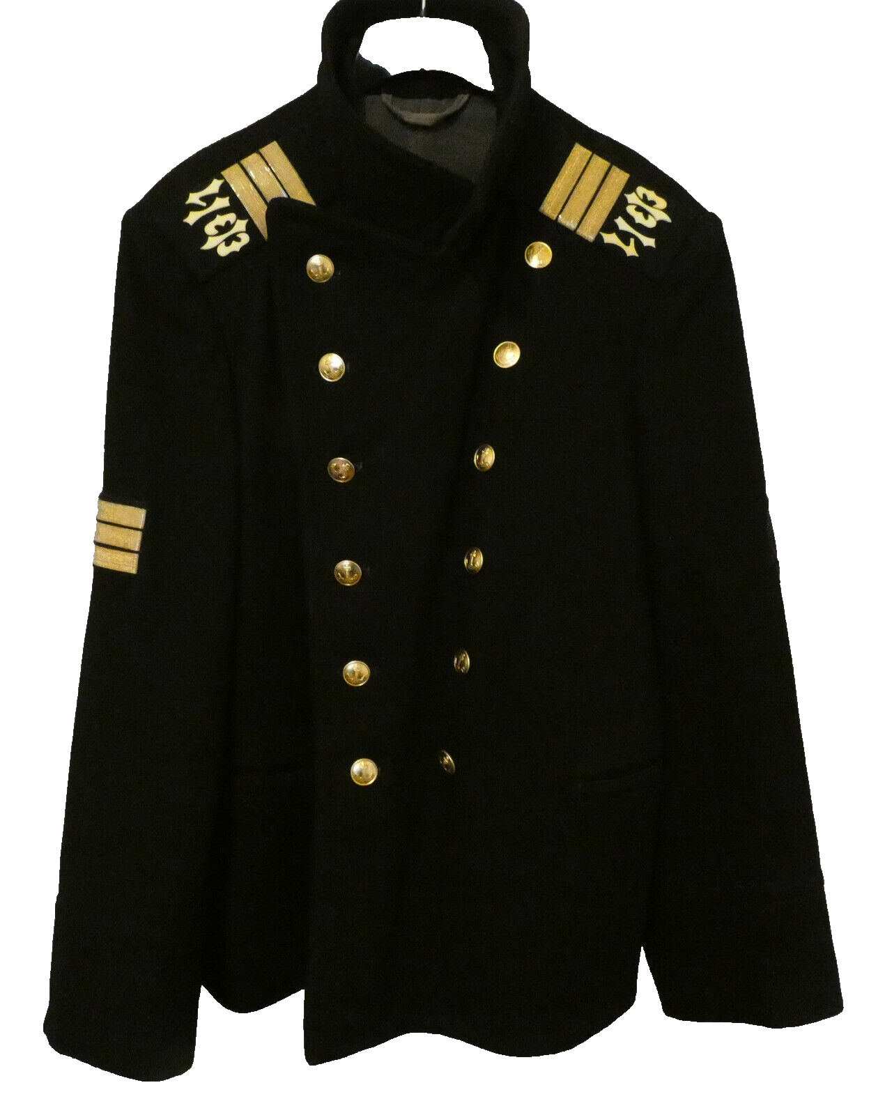 Russian Navy Pea Jacket, Top, Trousers, Telnyashka (sleeveless) Set
