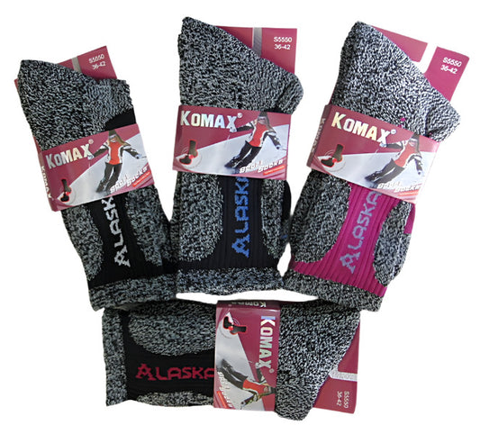 Womens Thermal Socks Sport Thick UK 6-8 EU 37-42 Wool 85% Angora 10%  Lycra 5%