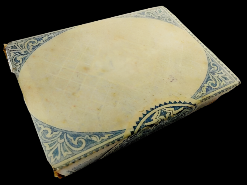 Antique British DELUXE Quality Playing Cards Gold Edger Fabric Finish Sealed