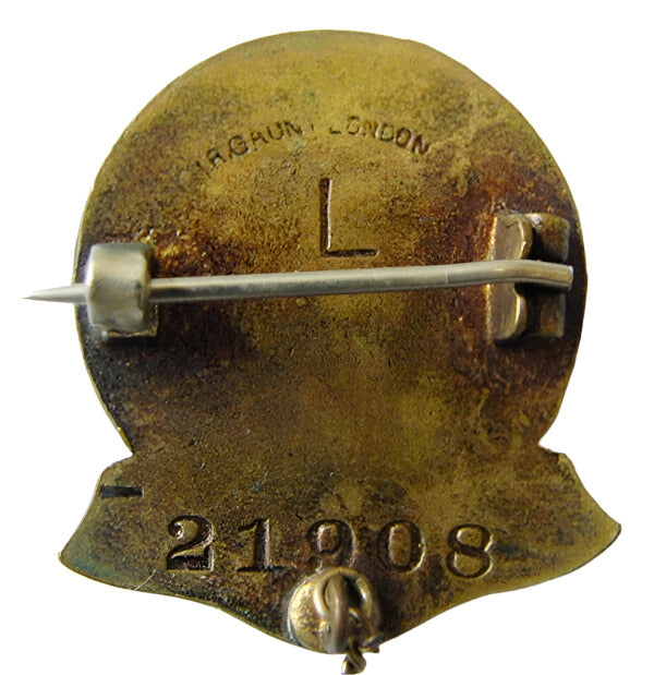 British Red Cross Society For Service Badge Chain Pin N 21908 J R Gaunt London