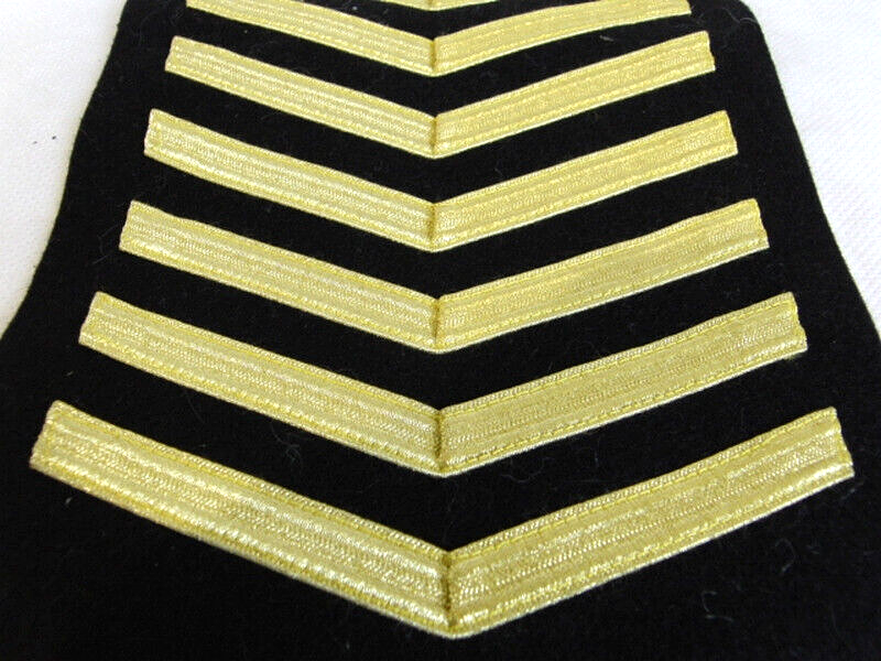 British Royal Navy RN Gold Chevrons Good Conduct Stripes