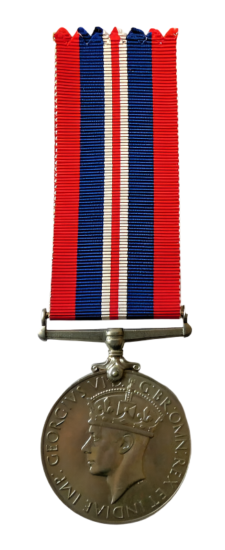 British WW2 1939-1945 WAR Medal With Ribbon Genuine Full Size #2