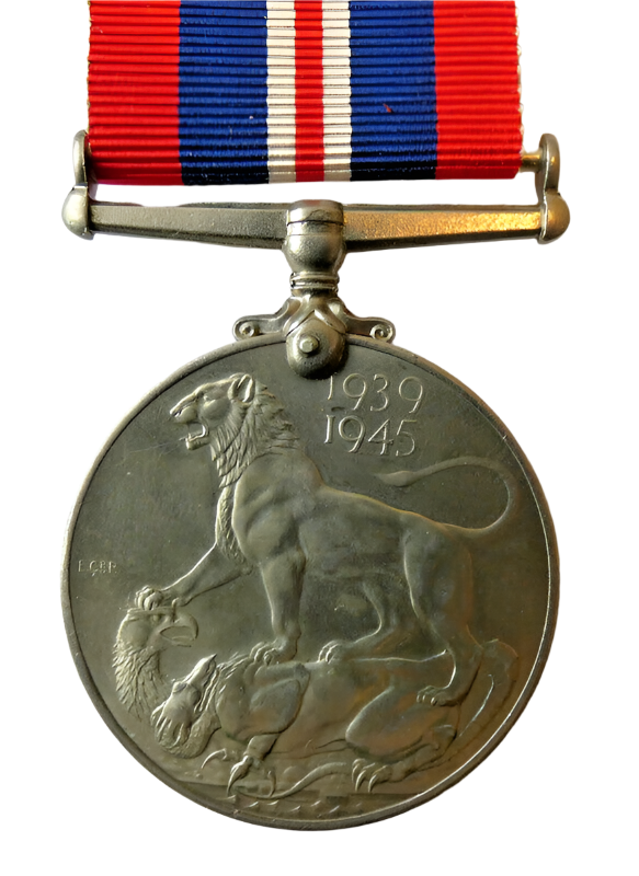 British WW2 1939-1945 WAR Medal With Ribbon Genuine Full Size #2