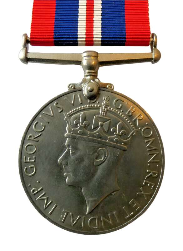 British WW2 1939-1945 WAR Medal With Ribbon Genuine Full Size #2