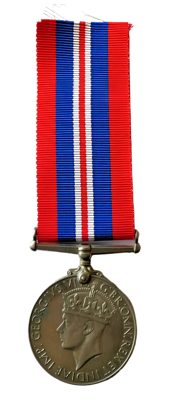 British WW2 1939-1945 WAR Medal With Ribbon Genuine Full Size #1