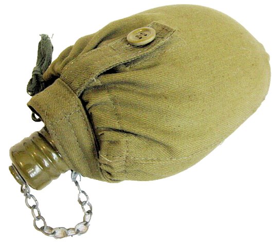 Genuine USSR Soviet Russian Army Water Flask Bottle Belt Case 1986-1988 Unused