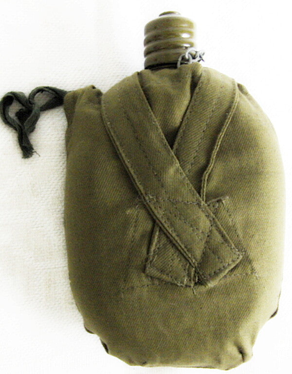 Genuine USSR Soviet Russian Army Water Flask Bottle Belt Case 1986-1988 Unused