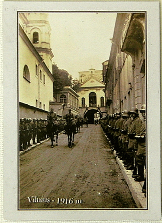 German Army in Vilnius 1916 WWI, Fridge Magnet 6.5 x 9 cm