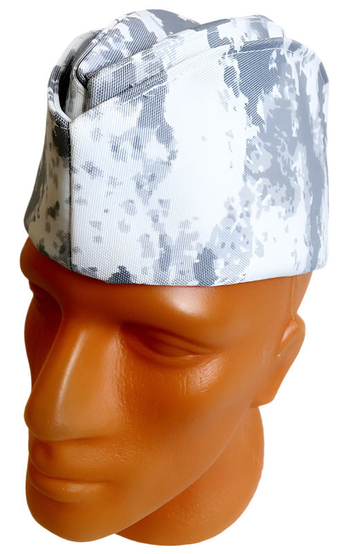 Grey-White Military Arctic Camo Cap Hat Pilotka 58 cm M-L Russian Original