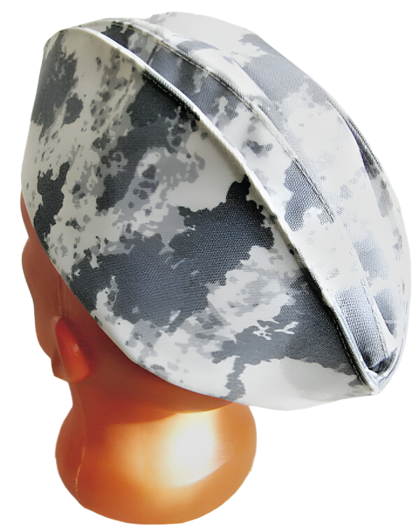 Grey-White Military Arctic Camo Cap Hat Pilotka 58 cm M-L Russian Original