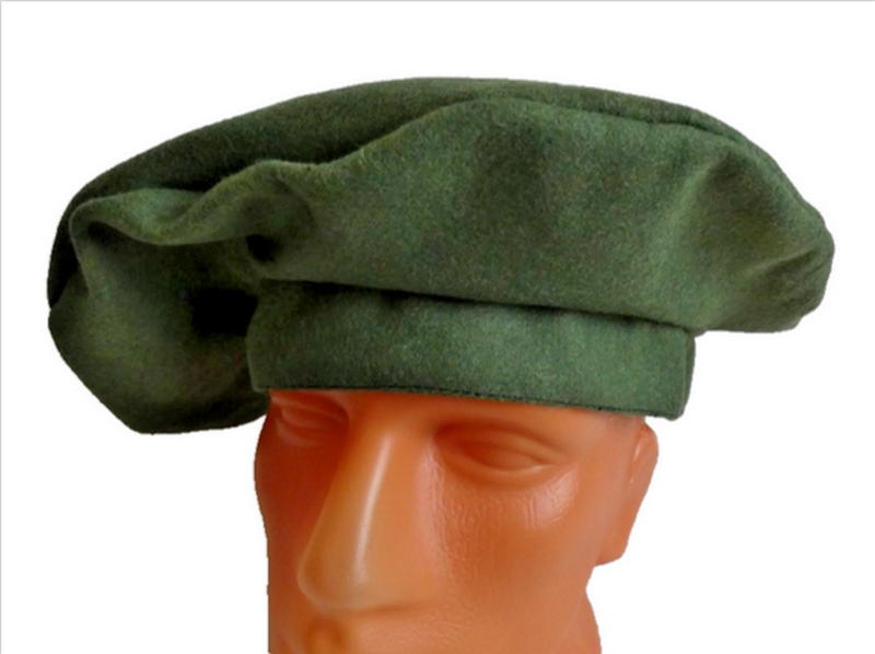 Men's Green Wool Scot Bonnet Scottish Trad. Highlander Tam Hat Kilt Beret 60 XL