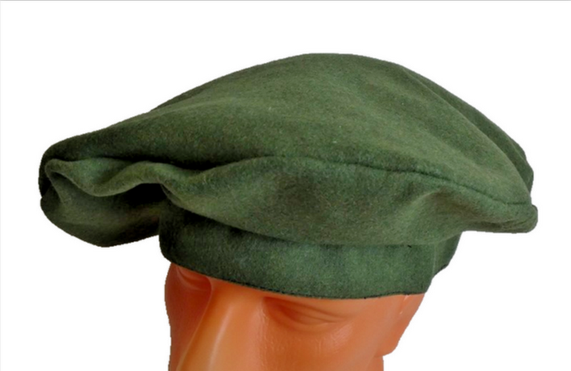Men's Green Wool Scot Bonnet Scottish Trad. Highlander Tam Hat Kilt Beret 60 XL