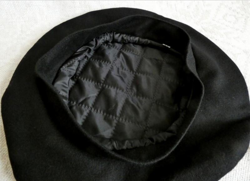Men's Black Wool Scot Bonnet Scottish Traditional Highlander Tam Hat Kilt Beret