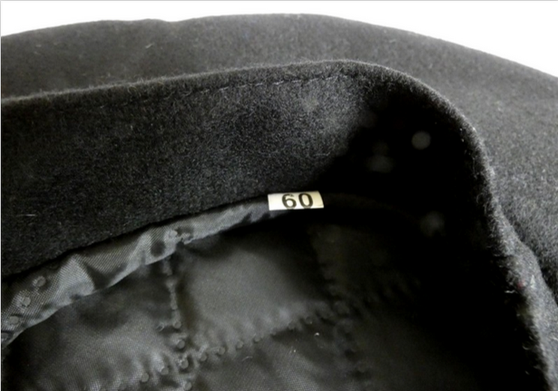 Men's Black Wool Scot Bonnet Scottish Traditional Highlander Tam Hat Kilt Beret