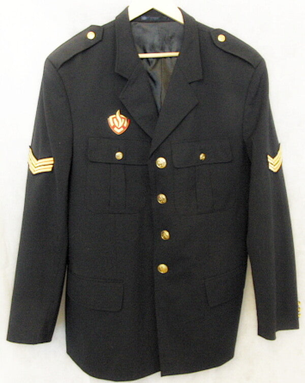 Netherlands Firefighter Uniform Jacket with Metal Badge