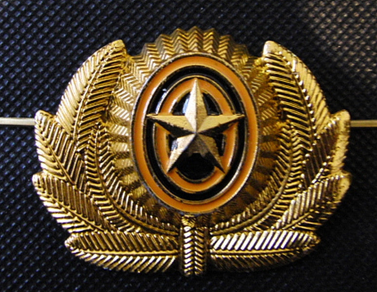 Original Russian Army Officer Uniform Hat Cap Badge Military Cockade Metal New