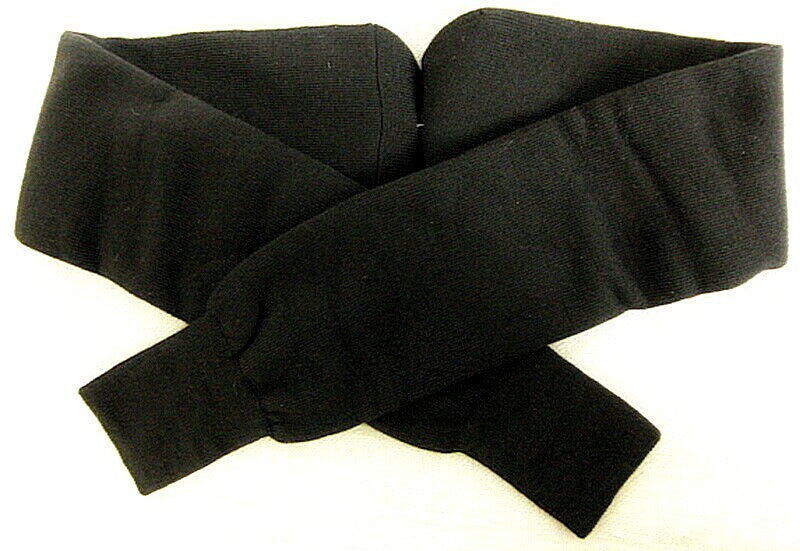 Original USSR Russian Black Woven 50% Wool + Acrylic Long Socks Uniform Surplus