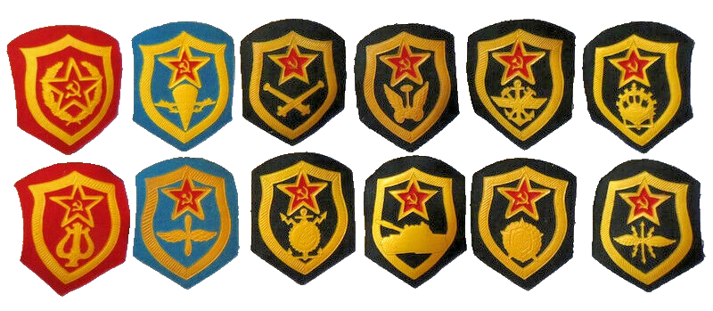 Original USSR Soviet Russian Army Military Uniform Sleeve Patch Insignia 8x6cm