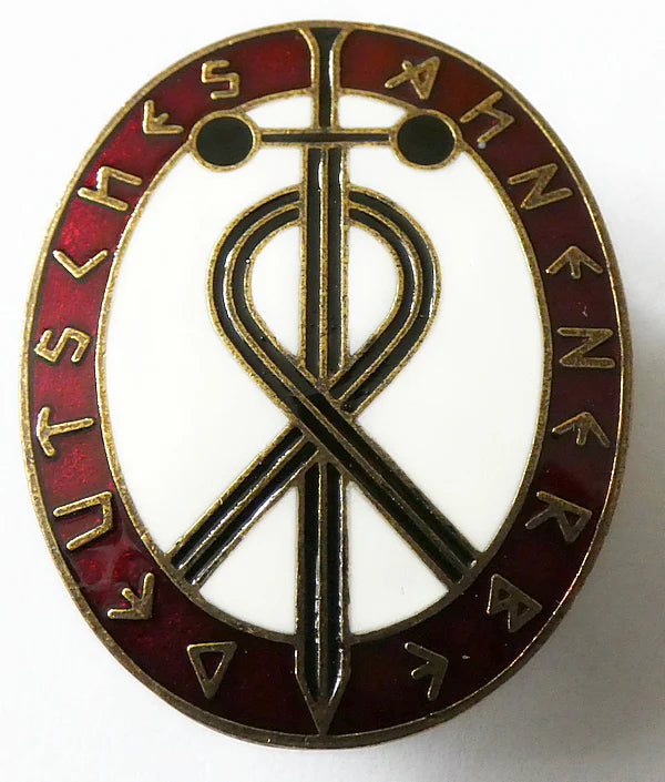 Ancestral Heritage Ahnenerbe Brass Badge New