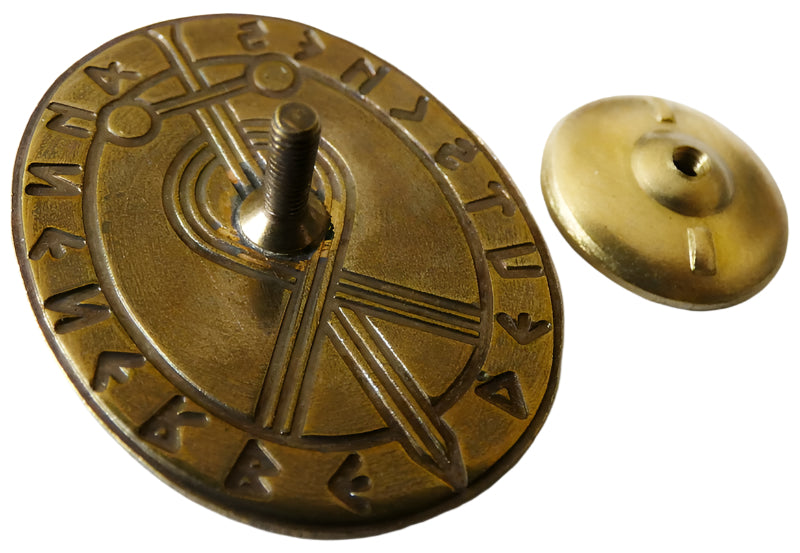Ancestral Heritage Ahnenerbe Brass Badge New