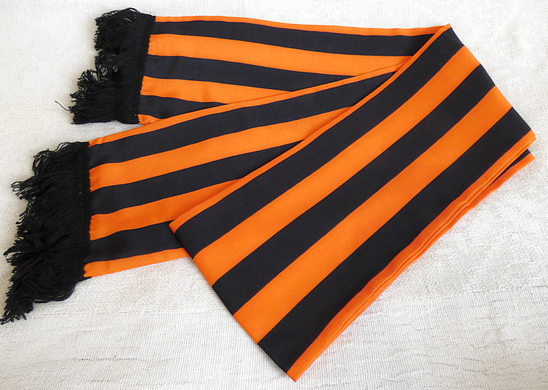 USSR Russian WWII Victory St Georges Silky Double Sided Long Scarf 155 cm New