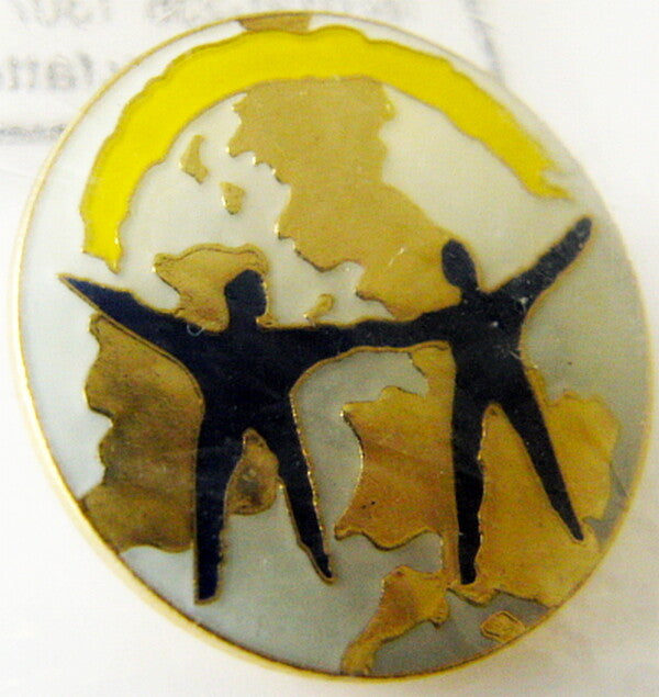 PEACE UK Ireland Map British Vintage Badge Fattorini Original Sealed Unused
