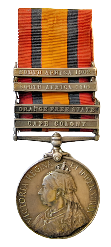 Queen Victoria South Africa Boer War Medal 4 Bars Original