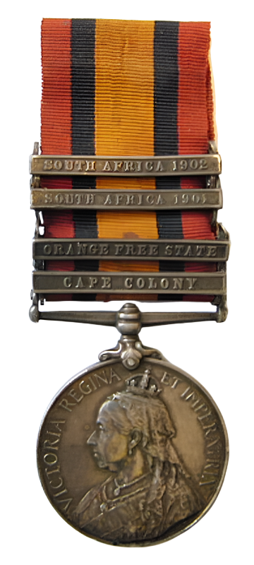 Queen Victoria South Africa Boer War Medal 4 Bars Original