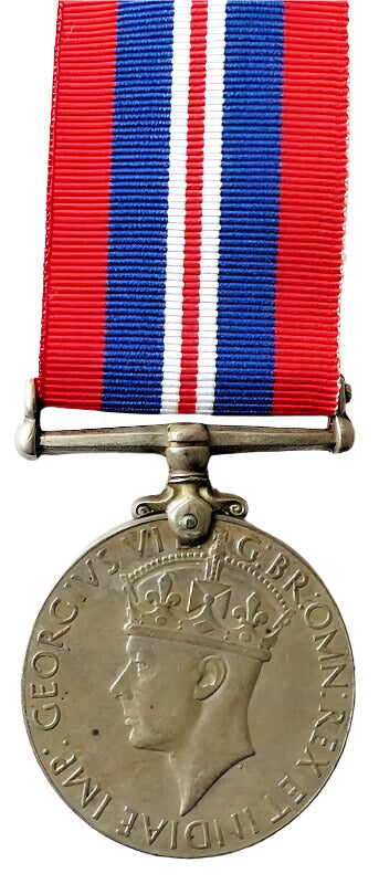 Real British WW2 1939-45 WAR Medal Privately Named Names with new ribbon