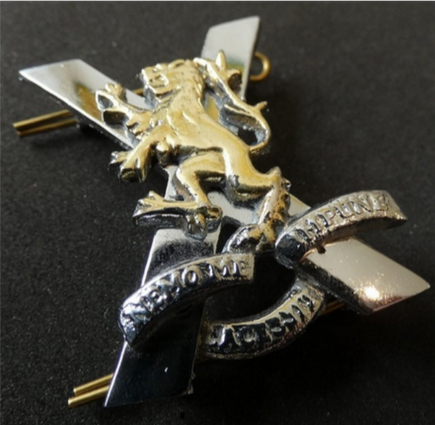 Royal Regiment of Scotland RRS Tam O Shanter Hat Bonnet Metal Badge No Crown 4 x 5 cm