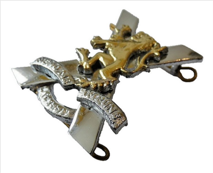 Royal Regiment of Scotland RRS Tam O Shanter Hat Bonnet Metal Badge No Crown 4 x 5 cm