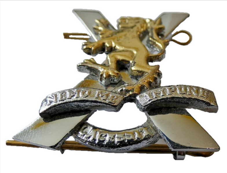 Royal Regiment of Scotland RRS Tam O Shanter Hat Bonnet Metal Badge No Crown 4 x 5 cm
