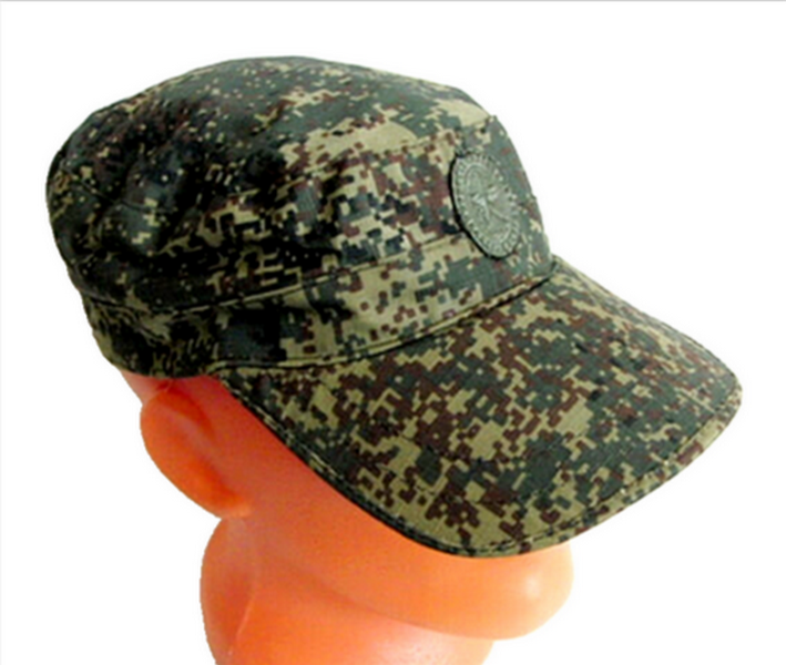Russian Army Military Digital Flora EMR Camo Cap Hat Embroidered Badge Pocket