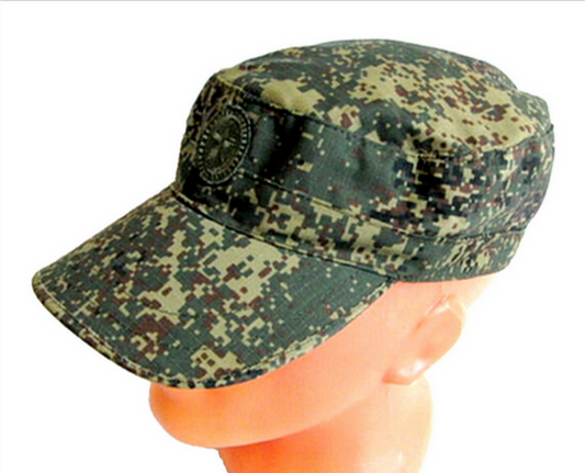 Russian Army Military Digital Flora EMR Camo Cap Hat Embroidered Badge Pocket
